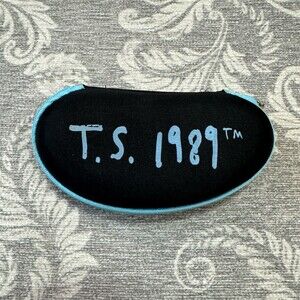 Taylor Swift T.S. 1989 Zip-Around Hard Sunglasses/Eyeglasses Case Black